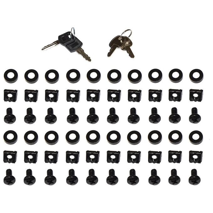 Link Armadio rack 19 20 unita' da muro (a)995x (l)600 x profondita 450 mm. colore nero porta vetro
