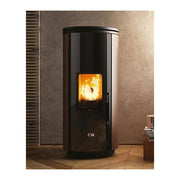 Cola Stufa a Pellet Elegant Ermetica Acciaio Corten