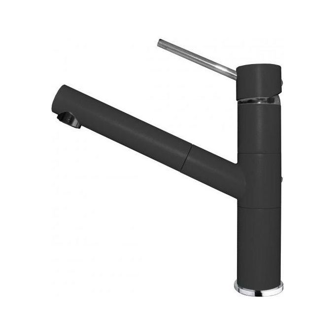 ELLECI MGKREN40 Reno Miscelatore Mono Splitcomando con canna girevole e doccetta estraibile Modern Nero 40