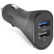 Sbs Caricabatterie da Auto con 2 Uscite Usb