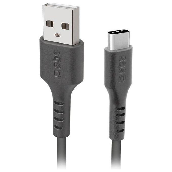 Sbs Cavo Dati e Ricarica Type C 3mt Nero