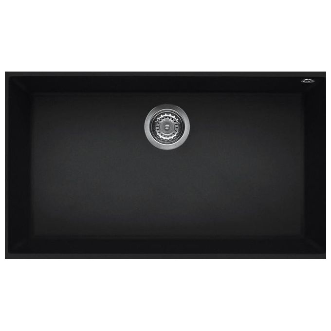 Elleci LKQ13086BSO Quadra 130 Lavello Keratek 1 vasca 76 cm Nero
