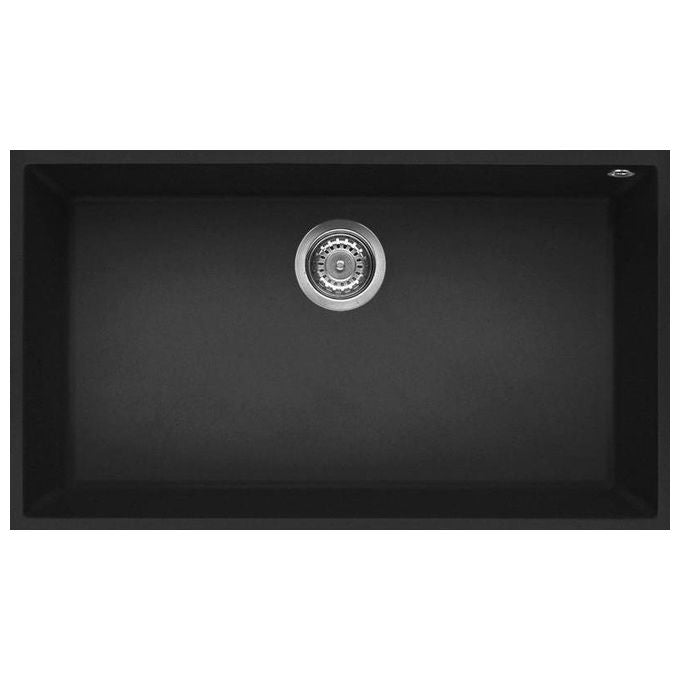 ELLECI LGQ13040BSO Quadra 130 Lavello Granitek 1 Vasca 76 cm Nero