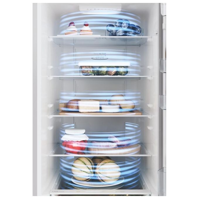 Candy CCE4T620DS Fresco Frigorifero Combinato 377 L 200 cm Classe D 38 dB Total No Frost Wi-Fi colore Argento