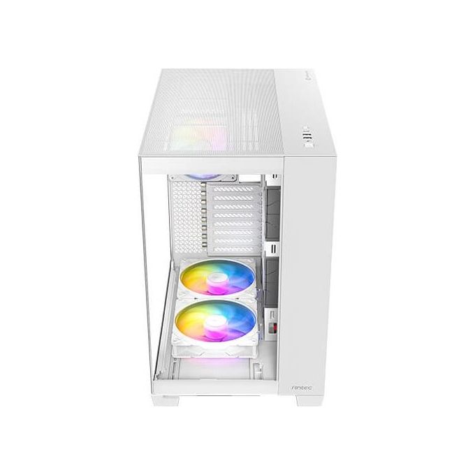 Antec C8 ARGB WHITE Case PC Full Tower Supporto E-ATX Vetro Temperato Senza Cuciture 2 Ventole 160 mm 1 Ventola 140 mm ARGB PWM USB Type-C 360 mm Radiatore colore Bianco