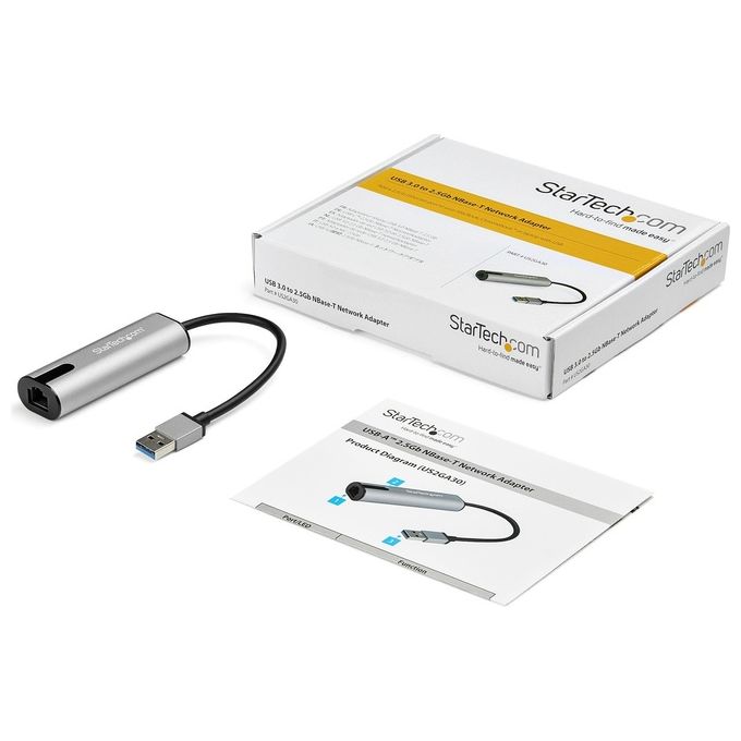 Startech US2GA30 Adattatore da Usb 3.0 Type-A a 2,5 Gigabit Ethernet 2.5GBASE-T