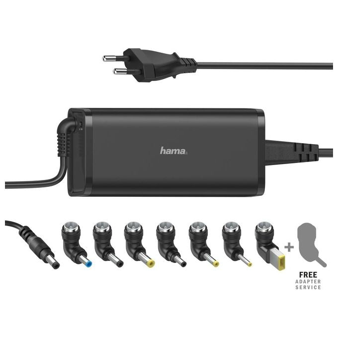 Hama 00200003 Alimentatore Universale Notebook 90W 15V 19V 8 Adattatori colore Nero
