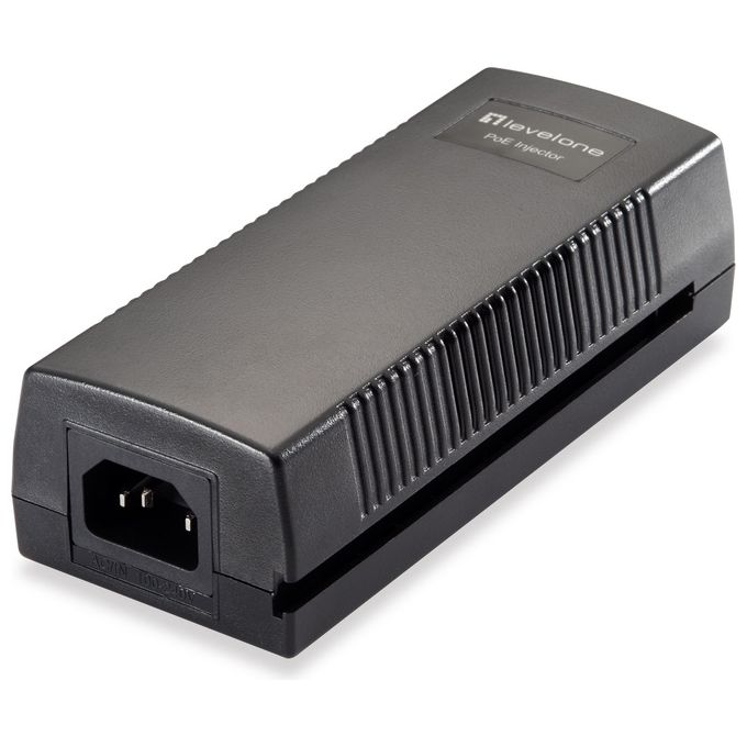 LevelOne POI-3010 Adattatore PoE e Iniettore Fast Ethernet Gigabit Ethernet 52 V 30 W colore Nero
