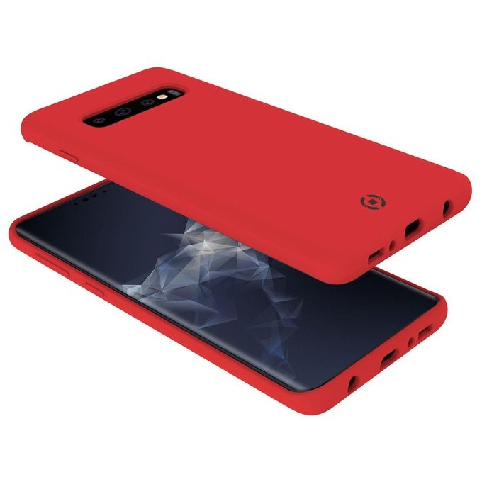 Celly Feeling Cover per Samsung Galaxy S10 Rosso