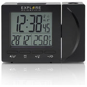 Explore Rdp-1001 Orologio Sveglia Radiocontrollato Calendario Proiezione Temperatura Nero