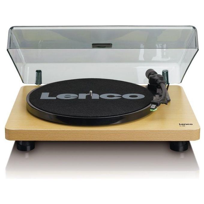 Lenco L-30WD Giradischi a Cinghia 33 45 rpm USB 2.0 Uscita RCA Preamplificatore Integrato Arresto Automatico colore Legno