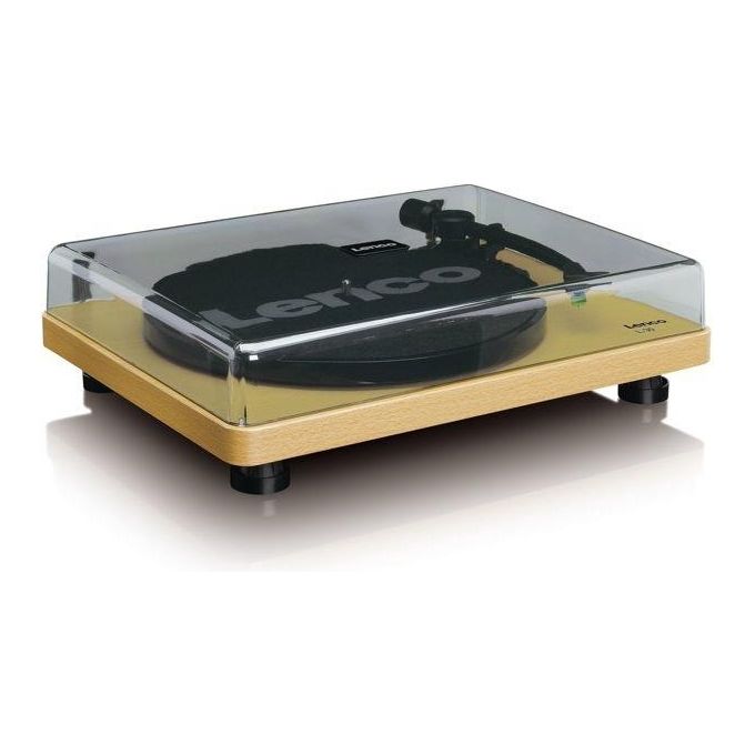 Lenco L-30WD Giradischi a Cinghia 33 45 rpm USB 2.0 Uscita RCA Preamplificatore Integrato Arresto Automatico colore Legno