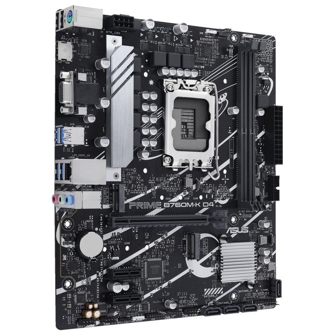 ASUS 90MB1DS0-M1EAY0 PRIME Scheda madre B760M-K D4 DDR4 SATA3 M.2 HDMI VGA 2.5GbE colore Nero