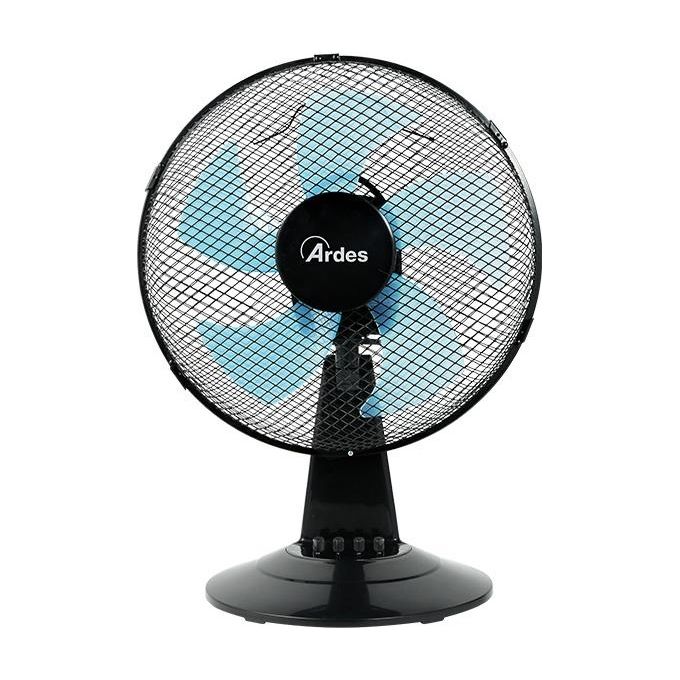 Ardes Ventilatore da tavolo 30 cm Nero AR5ST30N per Raffreddamento Efficiente in Ambienti Domestici e Uffici