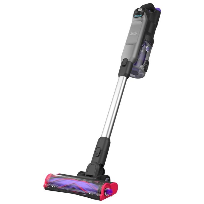 Black and Decker BHFEA640WG Scopa Elettrica Ricaricabile Senza Sacchetto Ciclonica 0,75 L 24 V 35 min colore Nero Acciaio Inox