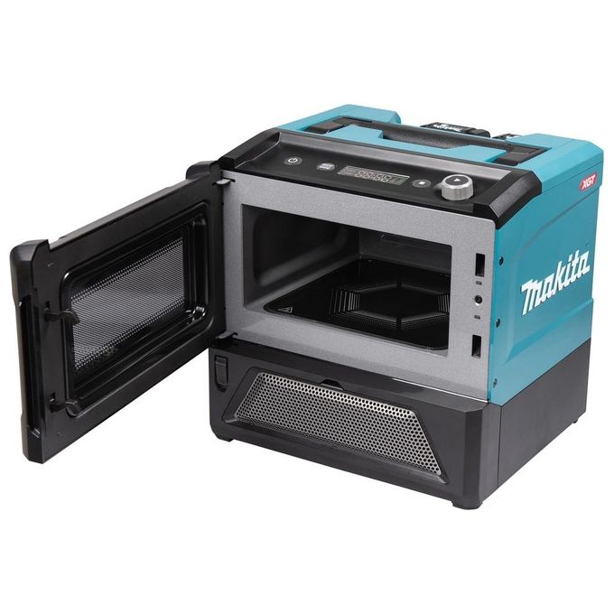 Makita MW001GZ Microonde Cordless 8 L 500 W con Display LED e Controllo Elettronico colore Nero Verde