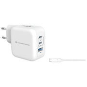 Conceptronic ALTHEA17W Caricatore USB GaN 67W con Power Delivery 3.0 Quick Charge 3.0 PPS 2 Porte USB-C 1 USB-A Cavo Incluso colore Bianco