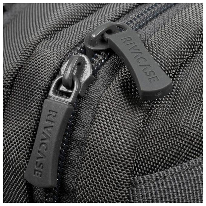 Rivacase 8267 GREY Zaino City Backpack per Notebook 17.3'' 2 Scomparti Idrorepellente Poliestere colore Grigio