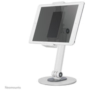 Neomounts DS15-540WH1 Supporto Universale da Scrivania per Tablet Fino a 12,9 Pollici Regolabile in Altezza e Rotazione 360° Colore Bianco