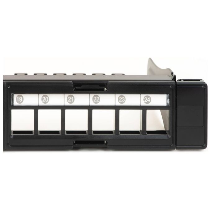 Link pannello patch 24 porte senza moduli con frame removibili