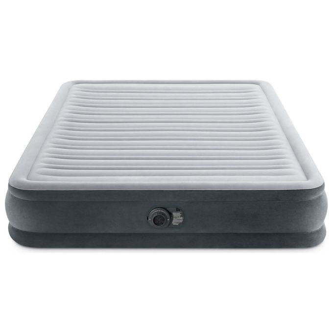 Intex 67770ND Materasso Dura-Beam Comfort Plush Matrimoniale con Pompa Elettrica Incorporata 152x203x33 cm Versione 2023