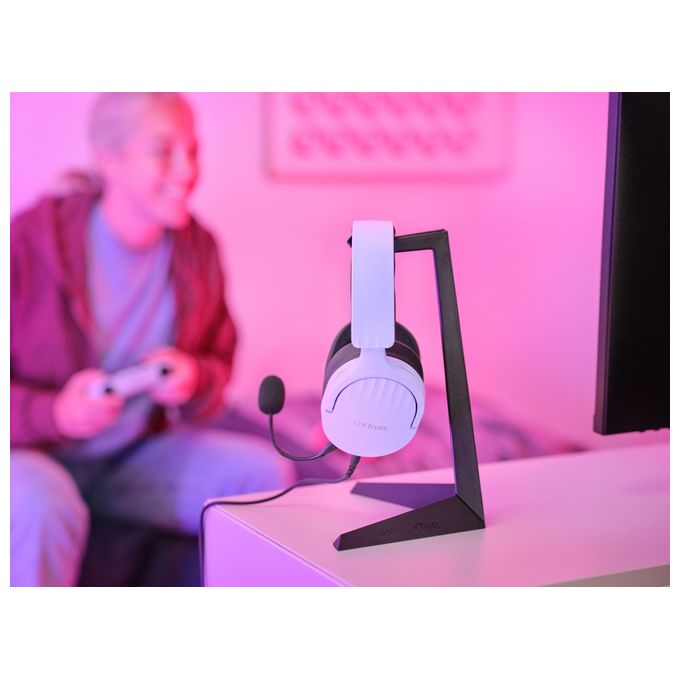 Trust 25301TRS GXT 489P Fayzo Cuffie Gaming Cablate Over-Ear con Microfono Rimovibile Driver 50 mm Audio 7.1 35% Plastica Riciclata Colore Viola