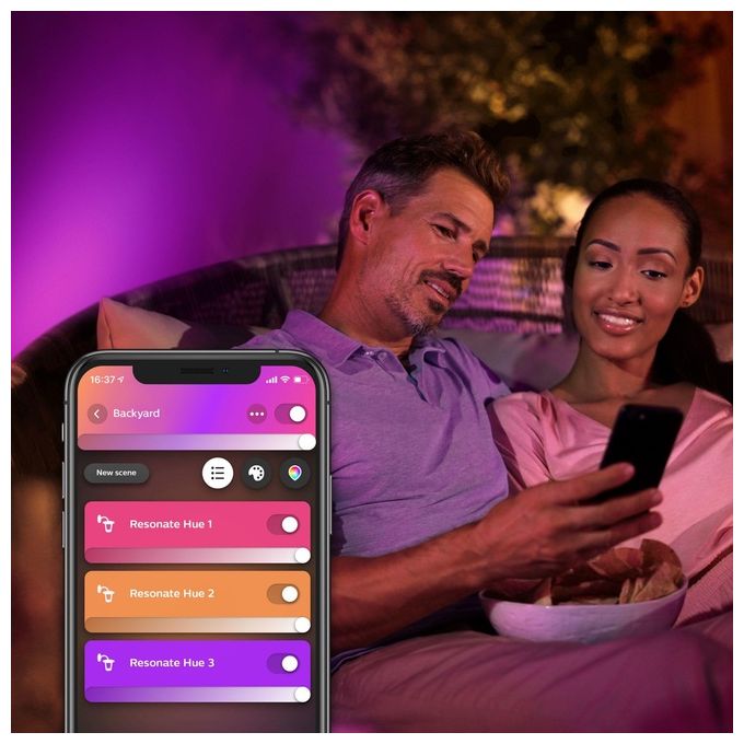 Philips Hue White and Color Ambiance Lampada da Parete da Esterni Resonate