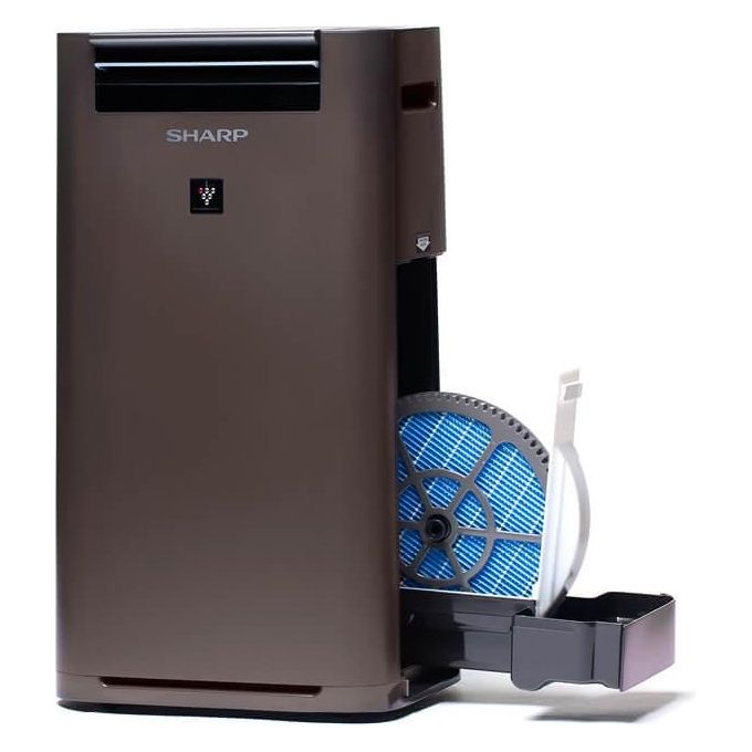 Sharp UA-HG40ET Purificatore d'Aria con Funzione Umidificatore 26Mq 43Db Marrone 24W