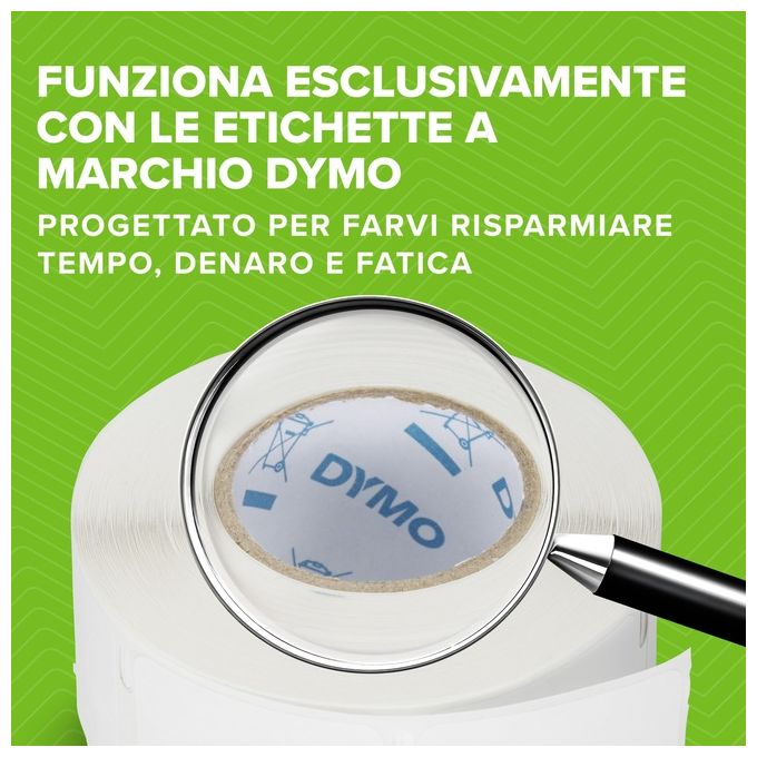 Dymo 2112722 LabelWriter 550 Stampante di Etichette Termica Diretta 300x300 dpi 62 etichette-minuto USB LAN colore Nero