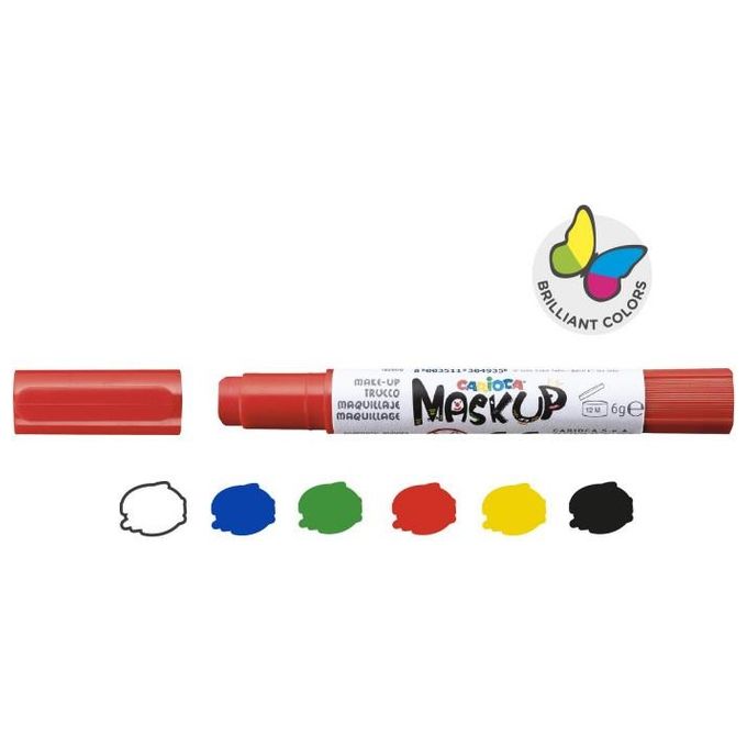 Carioca Mask Up Party Colori Truccabimbi per la Pelle in Stick 6 Colori