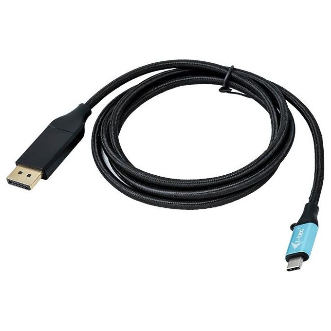 I-Tec C31CBLDP60HZ Cavo di Interfaccia e Adattatore Display Port Usb-C 3.1 Nero-Blu