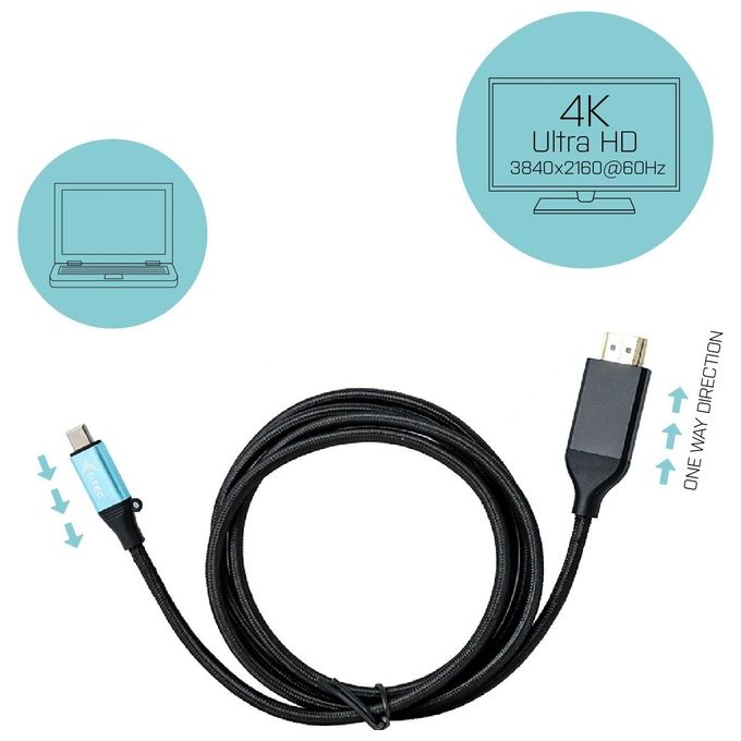 I-Tec C31CBLHDMI60HZ Cavo Adattatore Usb-c 3.1 per Hdmi 4k-60hz 150cm
