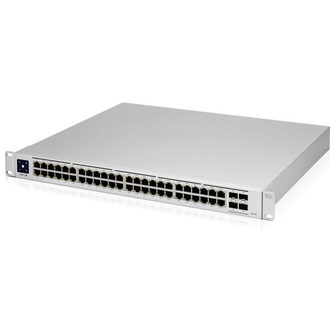 Ubiquiti USW-PRO-48-POE-EU UniFi Switch Pro 48 PoE Gestito L2-L3 48 porte Gigabit 40 PoE+ 4 SFP+ 10G 600 W colore Argento