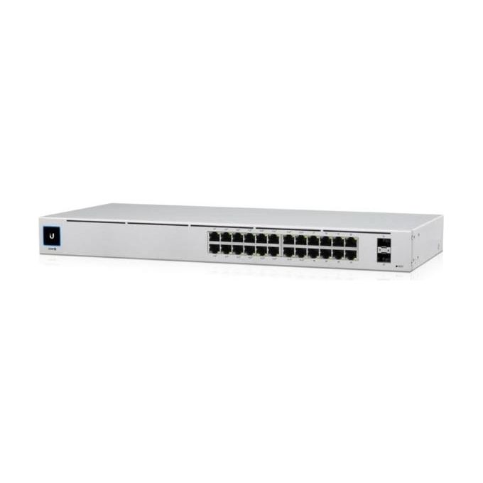 Ubiquiti USW-24-POE UniFi Switch 24 Porte Gigabit PoE+ L2-L3 Gestito 2 SFP 52 Gbit-s colore Argento