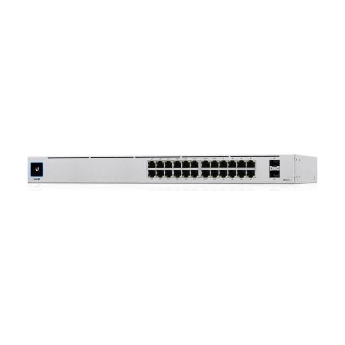 Ubiquiti USW-24-POE UniFi Switch 24 Porte Gigabit PoE+ L2-L3 Gestito 2 SFP 52 Gbit-s colore Argento