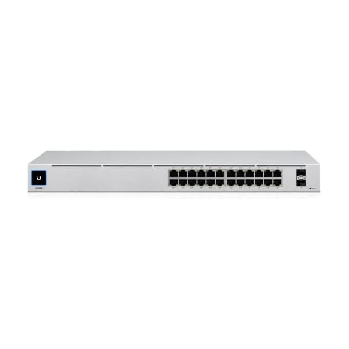 Ubiquiti USW-24-POE UniFi Switch 24 Porte Gigabit PoE+ L2-L3 Gestito 2 SFP 52 Gbit-s colore Argento