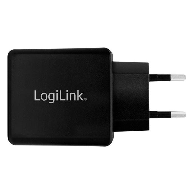 Logilink Caricabatterie con 2 porte Usb 12W Nero