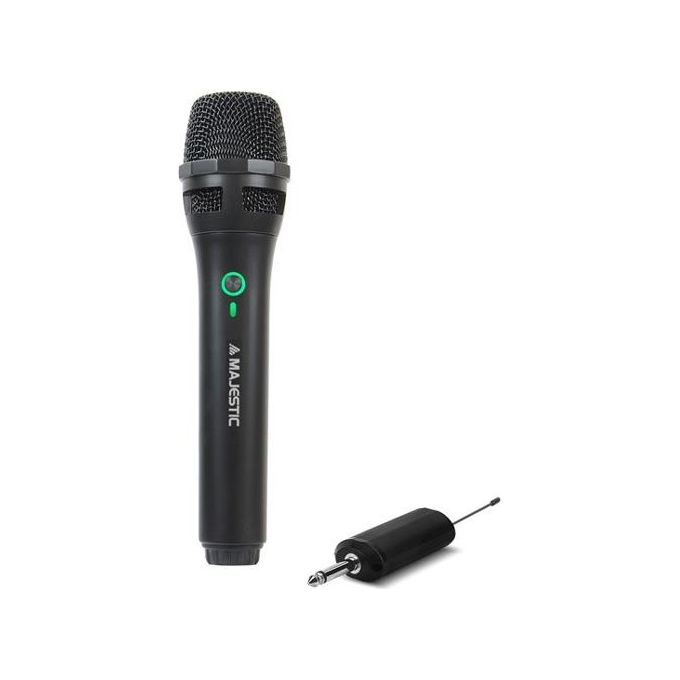 New Majestic MIC-601W Microfono senza Fili Wireless Uhf con Cavo