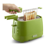 DeLonghi CTLAP2203.GR Tostapane a 2 Scomparti Potenza 550 W Verde