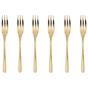Sambonet 52553GA5 Taste Forchette Dolce in Acciaio Inox Finitura PVD 6 Pezzi colore Oro Specchiato
