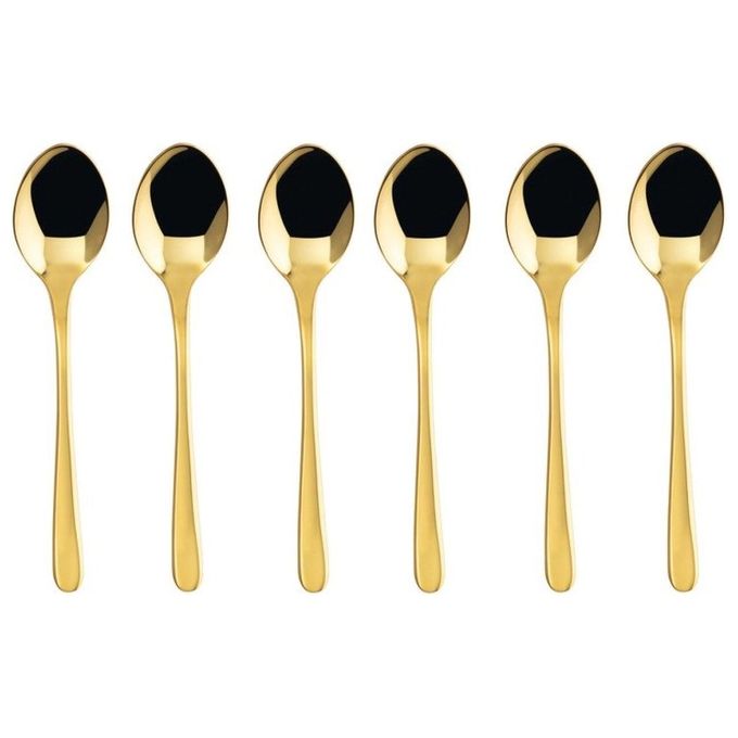 Sambonet Taste PVD 6 Cucchiaini Moka Oro Lucido