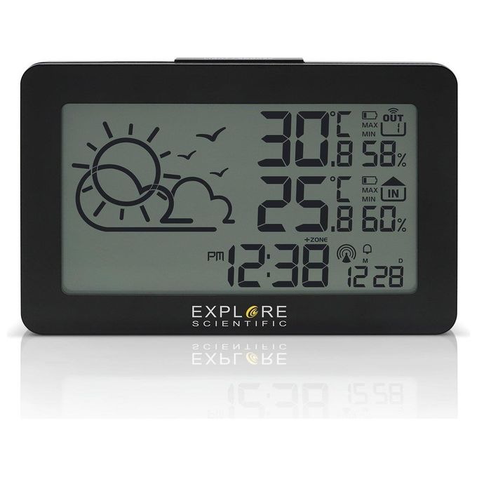 Explore Wsh-4002 Stazione Meteo Display Mono Splitcromatico Temperatura e Umidita' In-out