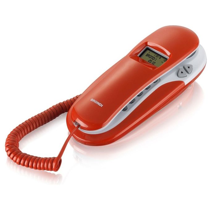 Brondi 10273772 Telefono Kenoby Cid Bianco-Rosso