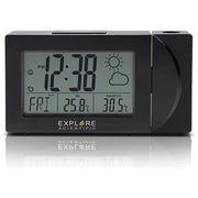 Explore Orologio Sveglia Rpw-3008 Radiocontrollato Barometro Proiezione Temperatura Nero