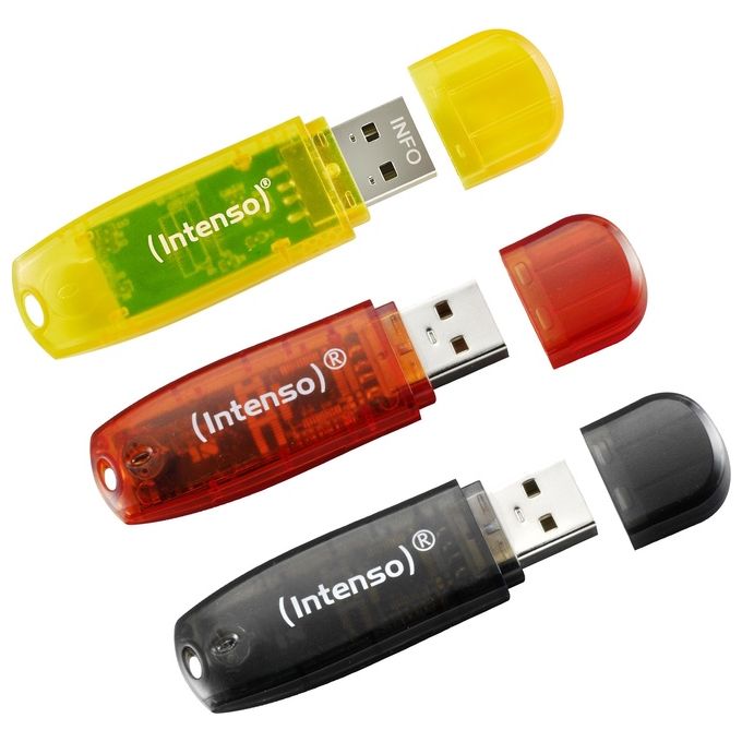 Intenso Rainbow Line Chiavetta Usb 32Gb 3 Pezzi Color