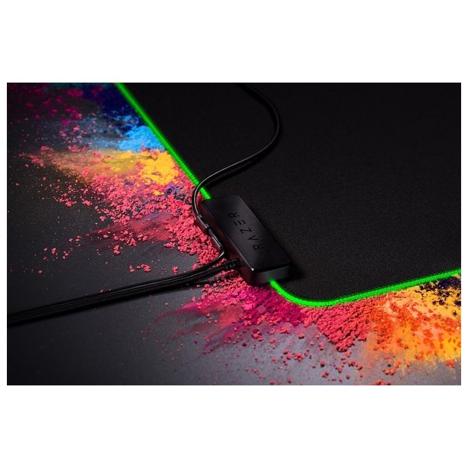 Razer Goliathus Chroma Tappetino Gaming, Tecnologia Chroma con 16.8 Milioni di Opzioni di Colore, Medium, Universal (RGB Chroma)