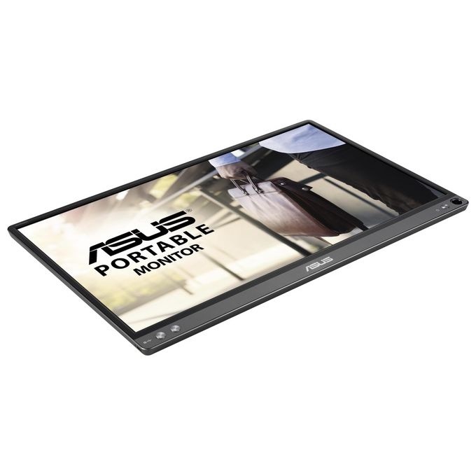ASUS ZenScreen MB16ACE Monitor Portatile USB Type-C da 15.6'' FullHD (1920x1080), IPS, Compatibile con USB 3.0, Funzione Auto-Rotate, Smart Case Inclusa nella Confezione, Filtro Luce Blu