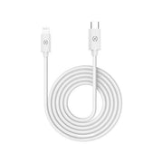 Celly Cavo Lightning a Type-C Bianco in PVC per caricare e sincronizzare il dispositivo tramite la porta Tipo-C del computer o del caricatore