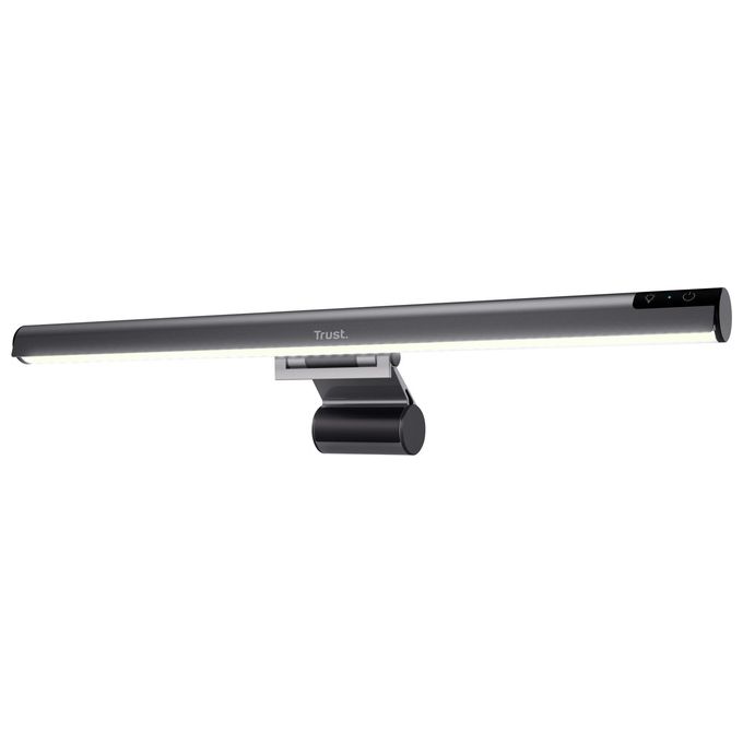 Trust 25483 Shyne Barra Luminosa per Monitor con Comandi Touch Regolazione Luminosita' e Temperatura Colore 3 Livelli Alluminio colore Nero