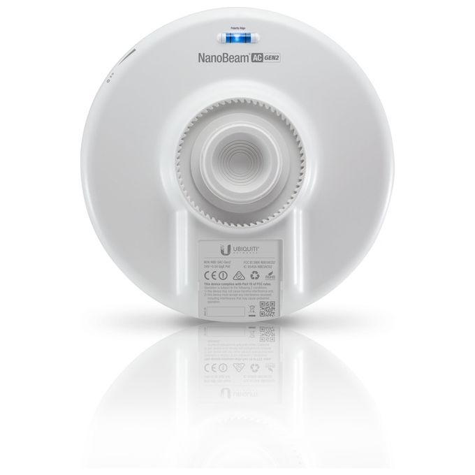 Ubiquiti NBE-5AC-GEN2 Antenna NanoBeam 5AC Gen 2 Network Bridge 450Mbit-s Bianco